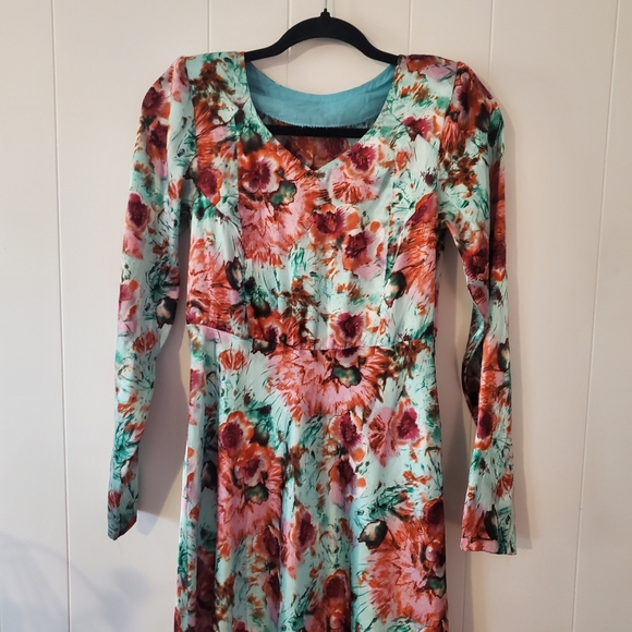 Handmade 1970s Floral Maxi Dress - Picture 6 of 7